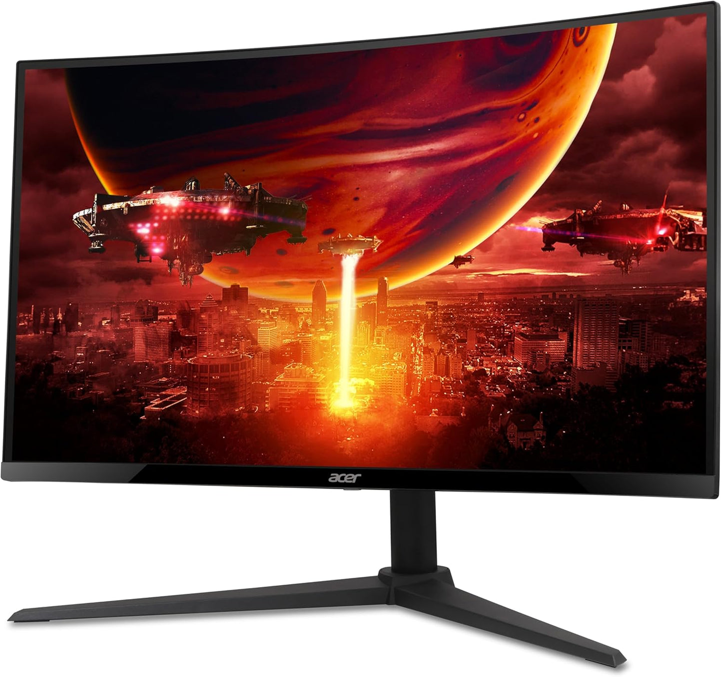 Nitro 27 Inch 1500R Curved Zero-Frame Full HD (1920 X 1080) Gaming Monitor | AMD Freesync Premium | up to 280Hz Refresh | 1Ms VRB | One Display Port 1.4 and Two HDMI 2.0 Ports | XZ270