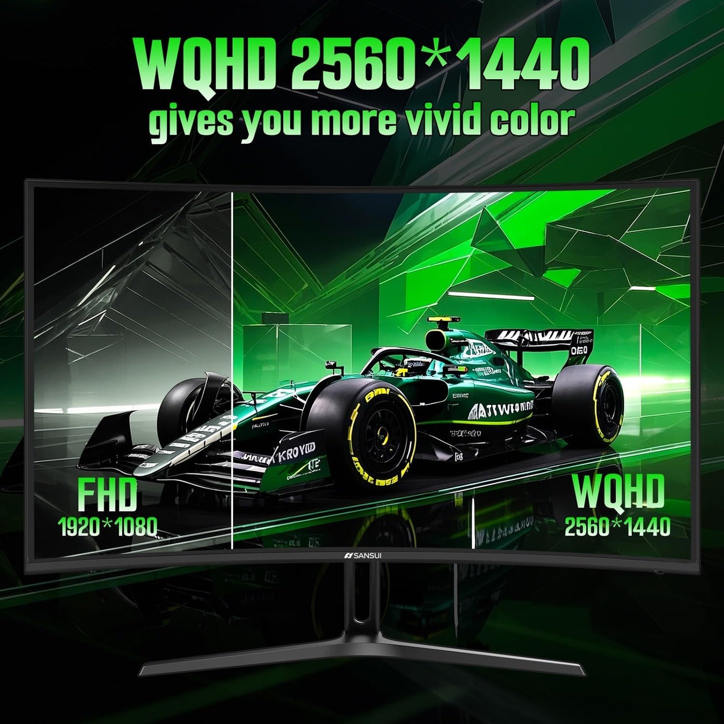 27 Inch Curved 240Hz Gaming Monitor, 2K WQHD 1500R Curved Computer Monitor, 120% Srgb, MPRT 1Ms, Freesync, HDR, VESA(100 * 100Mm),Hdmi*2, DP1.4 * 2(DP Cable Included)