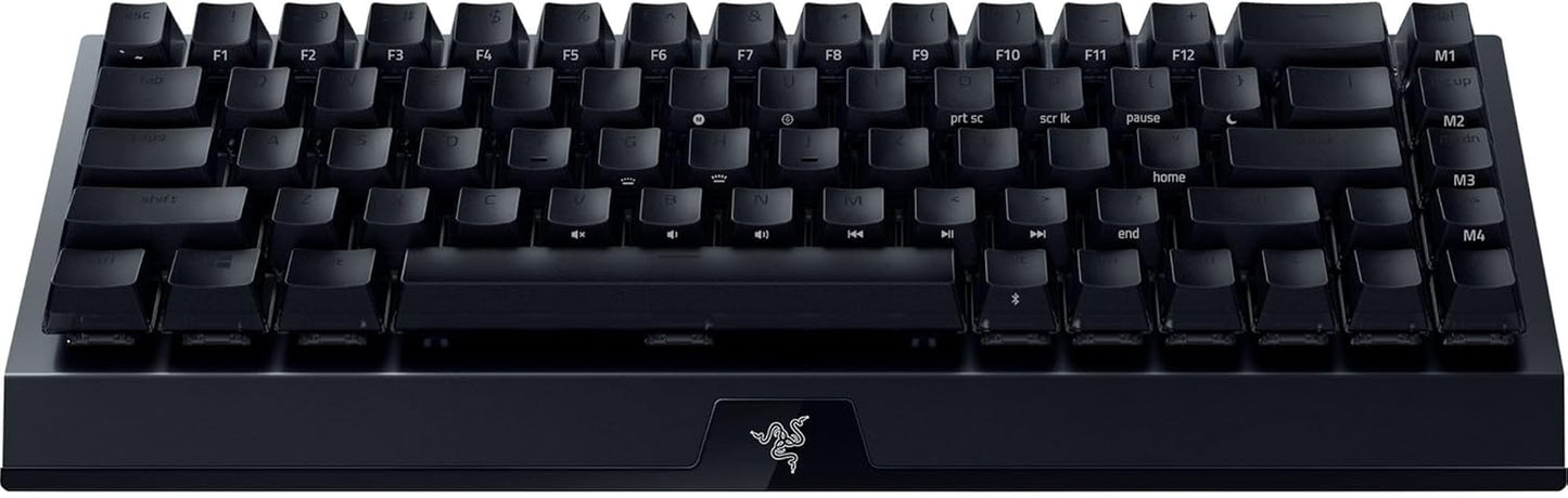 Blackwidow V3 Mini Hyperspeed 65% Wireless Mechanical Gaming Keyboard: Yellow Mechanical Switches Linear & Silent - Phantom Pudding Keycaps - Chroma RGB - up to 200 Hr Battery - Snap Tap