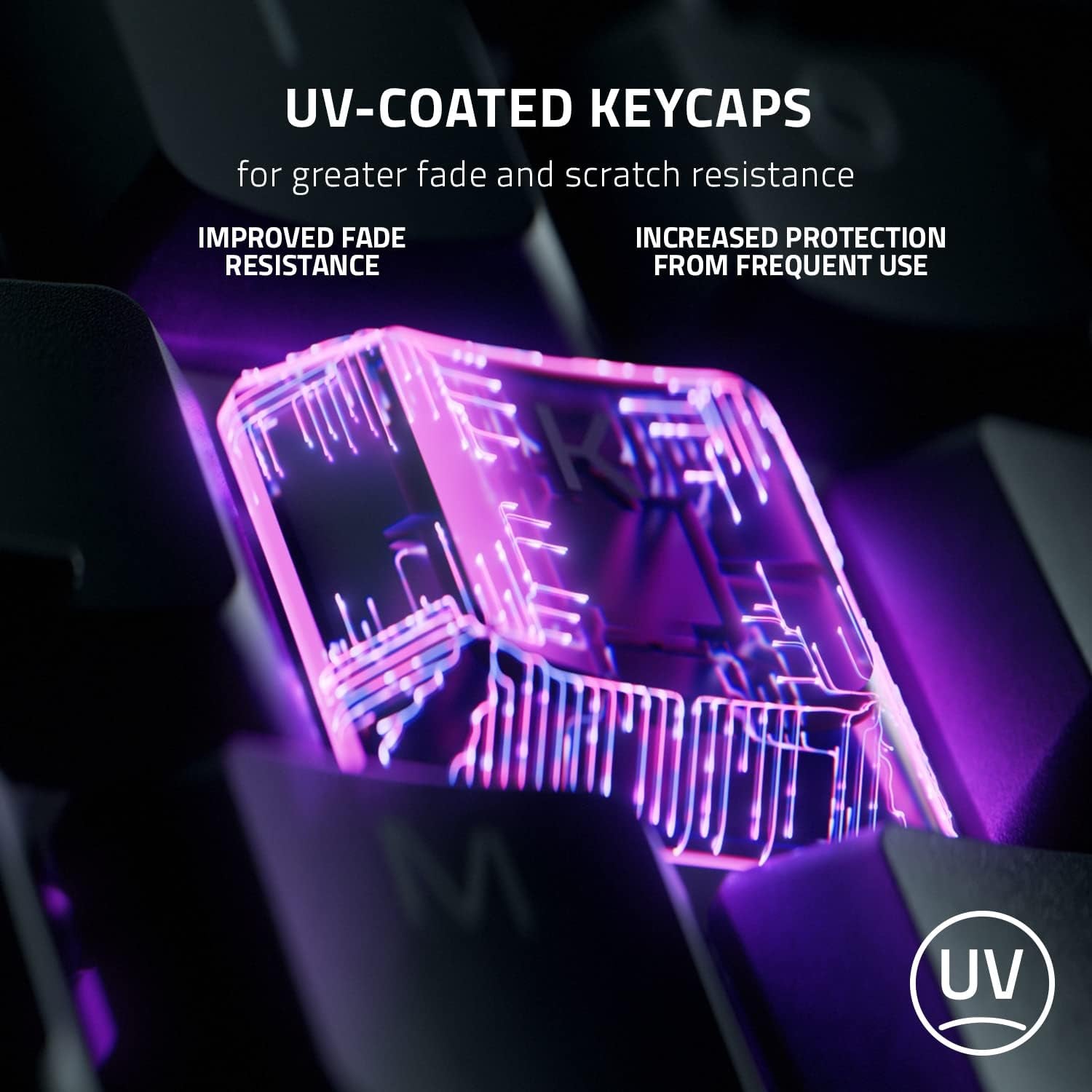 Ornata V3 Gaming Keyboard: Low Profile Keys - Mecha Membrane Switches - UV Coated Keycaps - Backlit Media Keys - 10 Zone RGB Lighting - Spill Resistant - Magnetic Wrist Wrest - Snap Tap