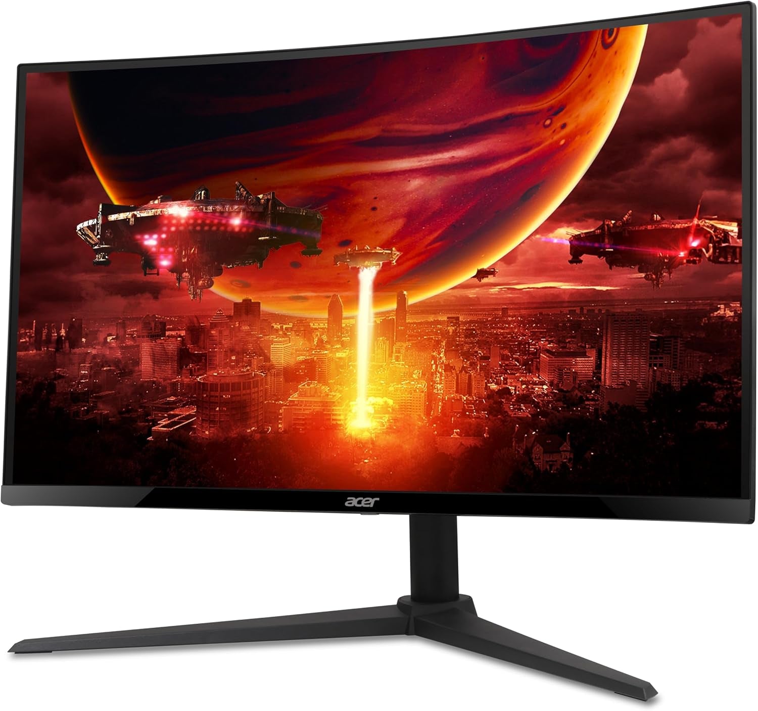 Nitro 27 Inch 1500R Curved Zero-Frame Full HD (1920 X 1080) Gaming Monitor | AMD Freesync Premium | up to 280Hz Refresh | 1Ms VRB | One Display Port 1.4 and Two HDMI 2.0 Ports | XZ270