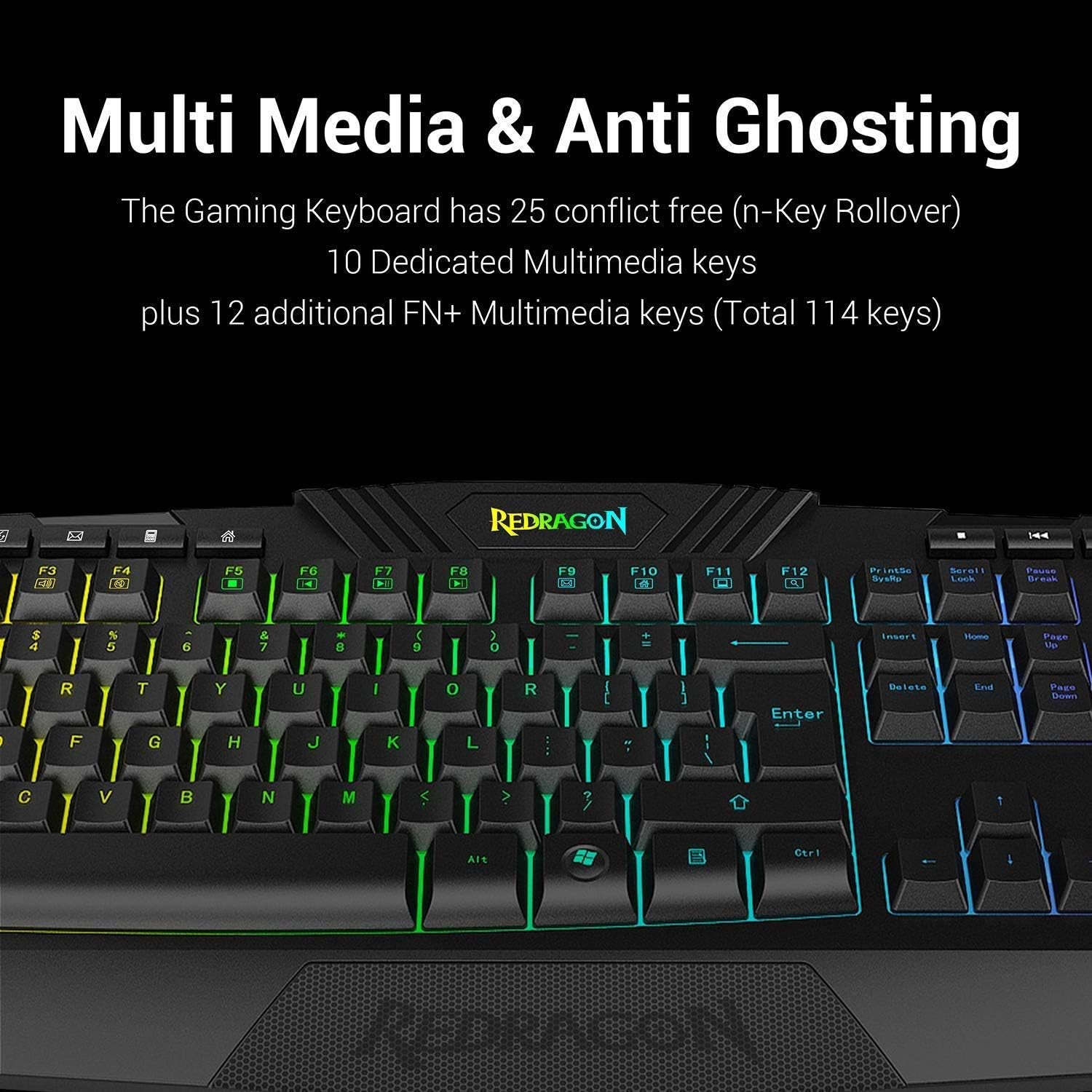 S101 Gaming Keyboard, M601 Mouse, RGB Backlit Gaming Keyboard, Programmable Backlit Mouse, Value Combo Set [New Version]