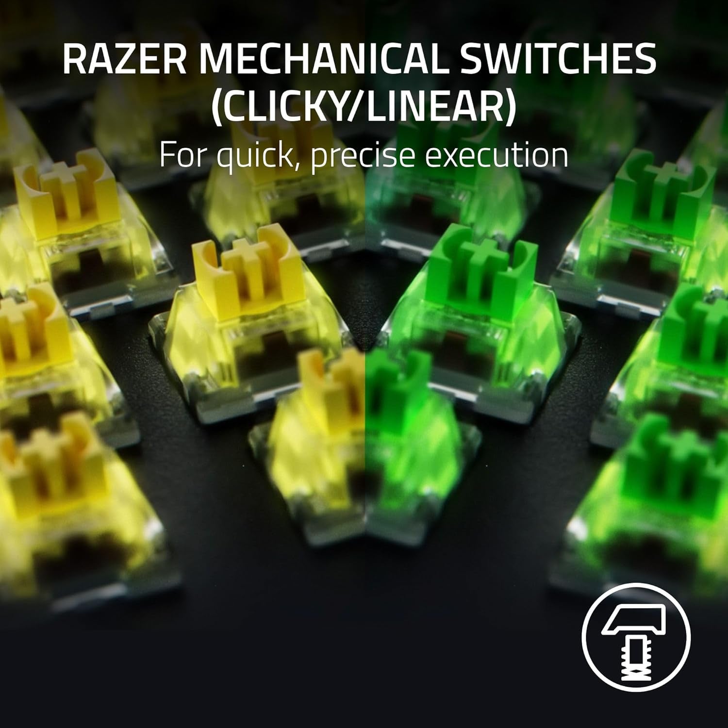 Blackwidow V4 Mechanical Gaming Keyboard: Green Switches Tactile & Clicky - Chroma RGB - 6 Macro Keys - Magnetic Wrist Rest - Doubleshot ABS Keycaps - Roller & Media Keys - Snap Tap