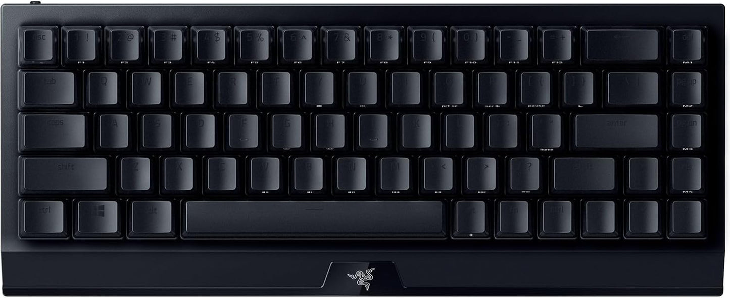 Blackwidow V3 Mini Hyperspeed 65% Wireless Mechanical Gaming Keyboard: Yellow Mechanical Switches Linear & Silent - Phantom Pudding Keycaps - Chroma RGB - up to 200 Hr Battery - Snap Tap